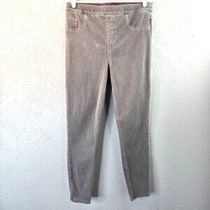 Spanx Jeans Size XL Gray Stretchy High Rise Pull On Skinny Stretch Denim Legging